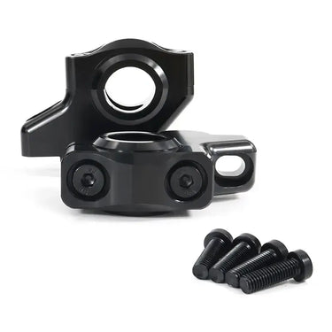 Rehausse Guidon Moto 22mm Noir Brillant